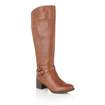 Lotus Tan leather 'Kennedia' knee high boots